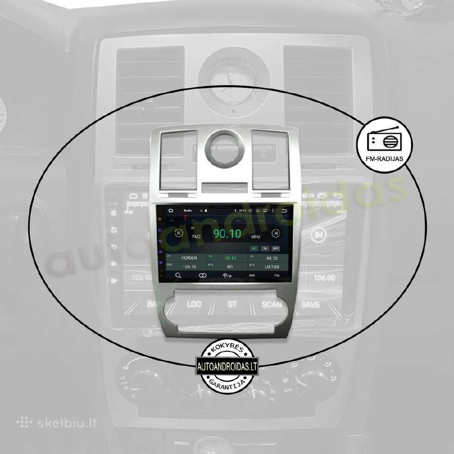 Chrysler 300c 2004-11 Android multimedia WiFi/GPS - nuotraukos Nr. 4
