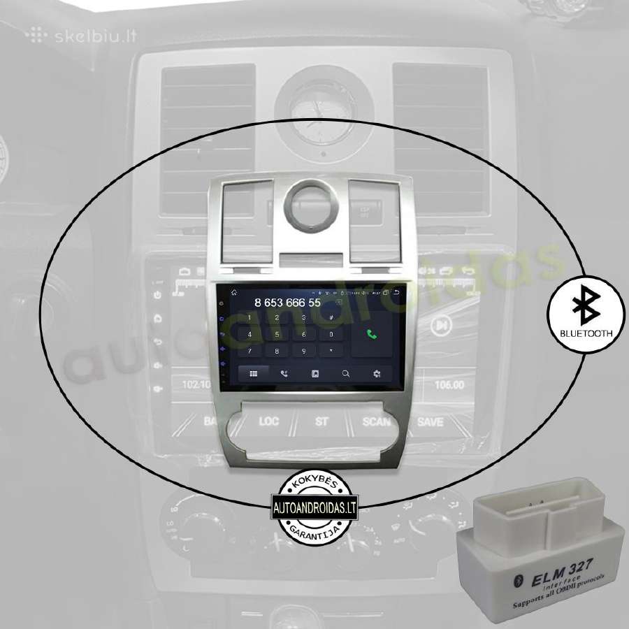 Chrysler 300c 2004-11 Android multimedia WiFi/GPS - nuotraukos Nr. 5
