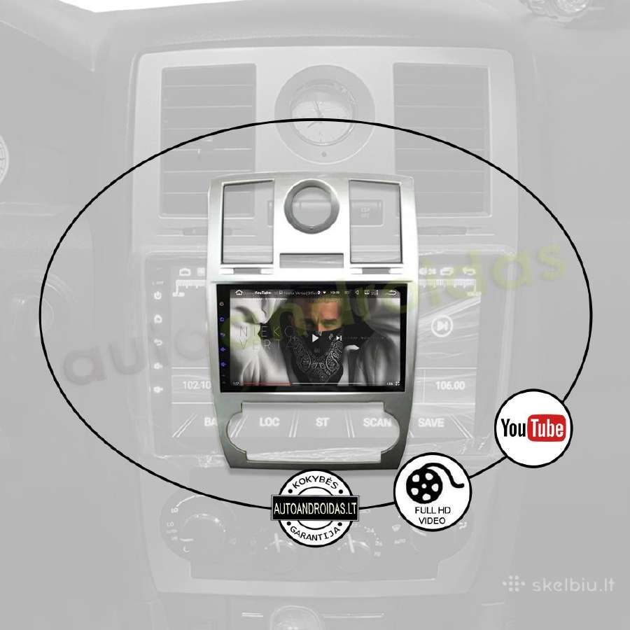 Chrysler 300c 2004-11 Android multimedia WiFi/GPS - nuotraukos Nr. 9