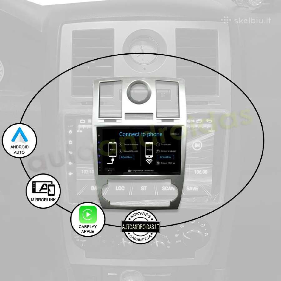Chrysler 300c 2004-11 Android multimedia WiFi/GPS - nuotraukos Nr. 10