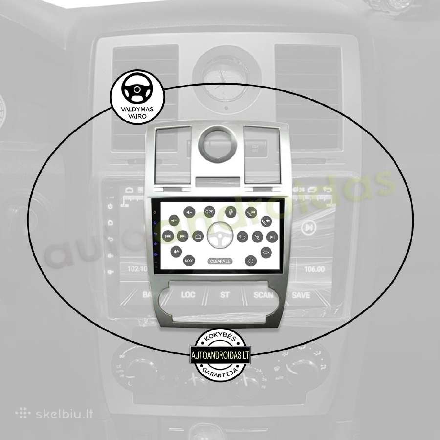 Chrysler 300c 2004-11 Android multimedia WiFi/GPS - nuotraukos Nr. 12