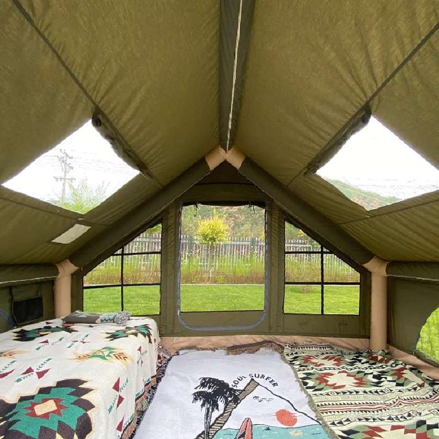 Pripučiama glamping palapinė - Hot Tent 300x210cm - nuotraukos Nr. 6