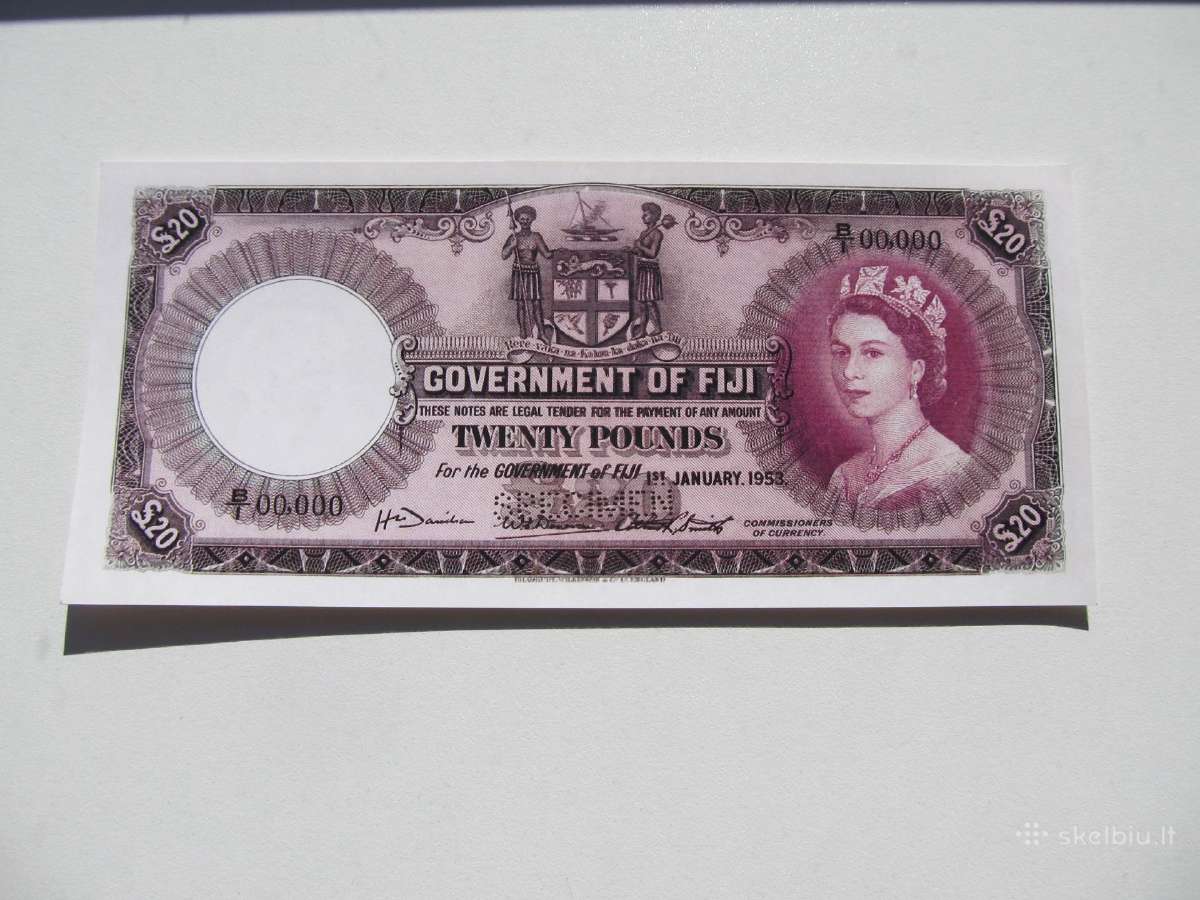 20 svaru , Fidžis , 1953