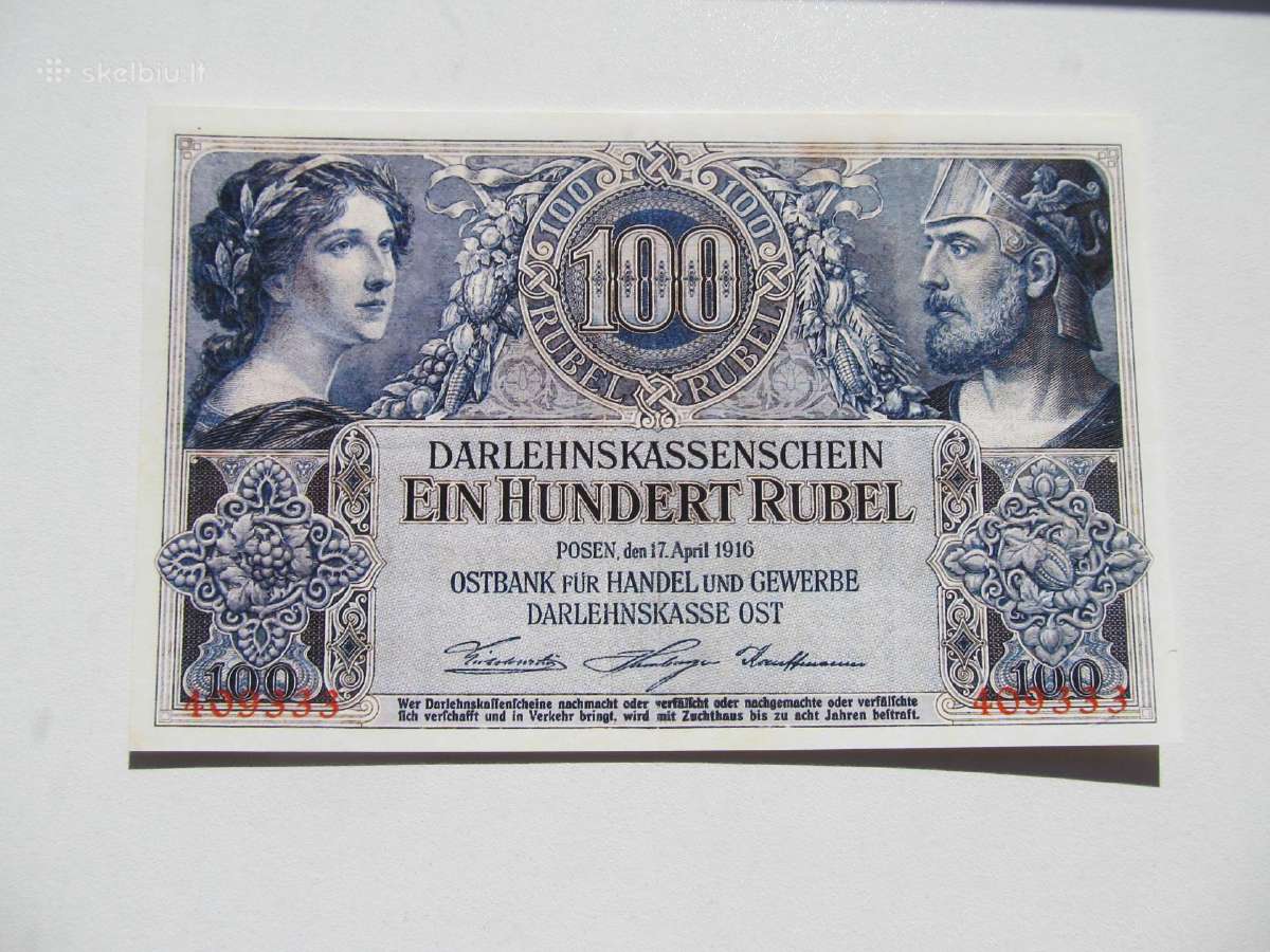 100 ostrubliu , Lietuva , 1916