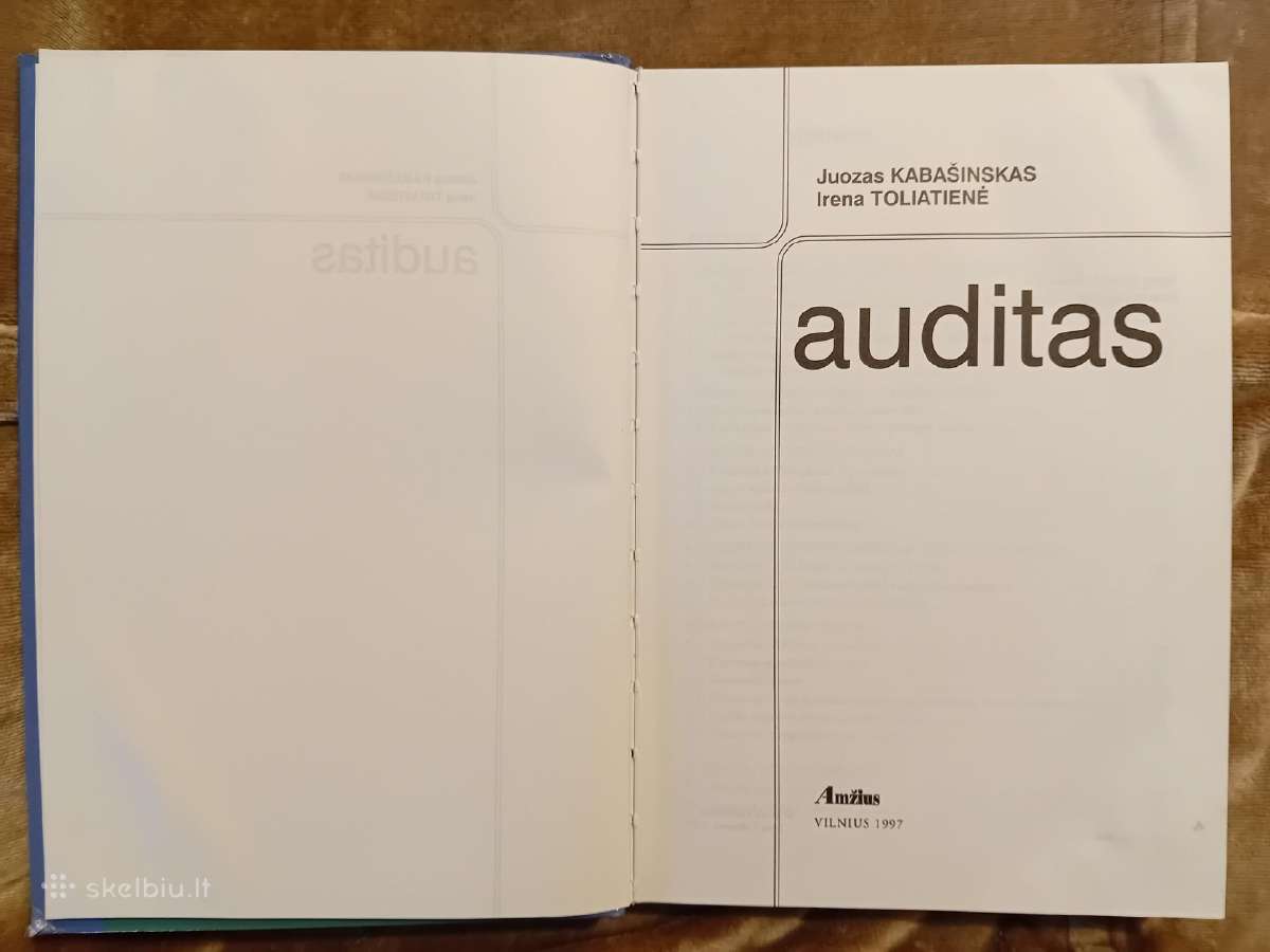 Knygos auditoriams ir buhalteriams - nuotraukos Nr. 2