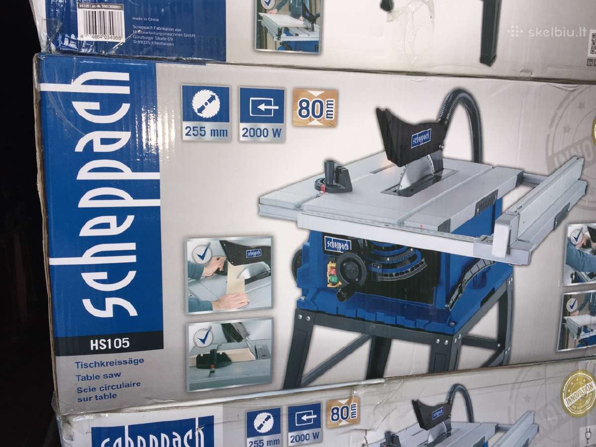 Diskinės pjovimo staklės Scheppach Hs105