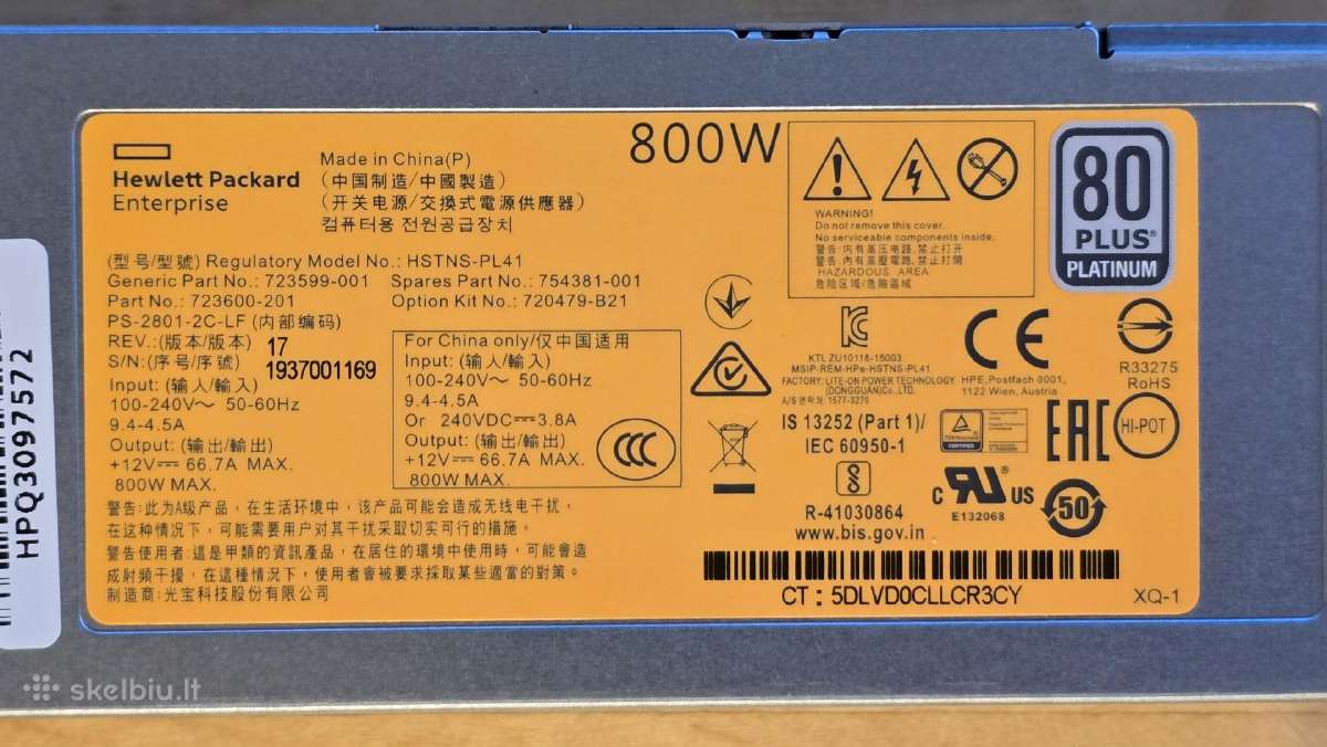 Hp Dl380 Gen9 G9 15x Lff 2x E5-2650 V3 P840 - nuotraukos Nr. 22