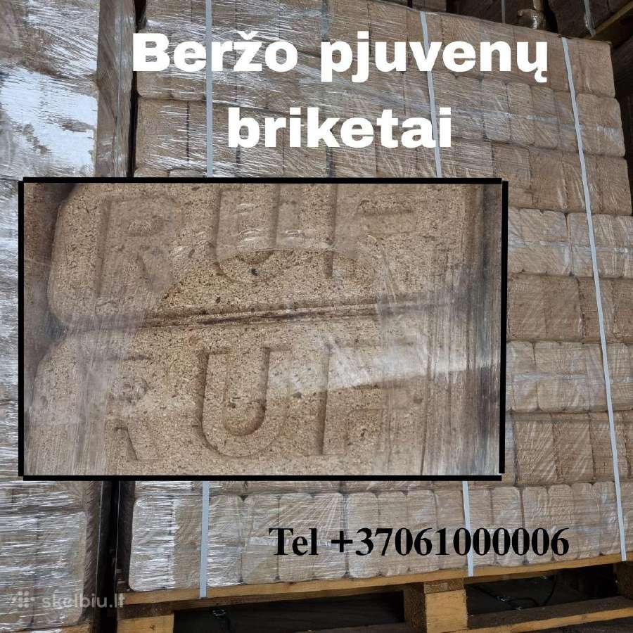 Pjuvenų briketai, Malkos konteineriuose
