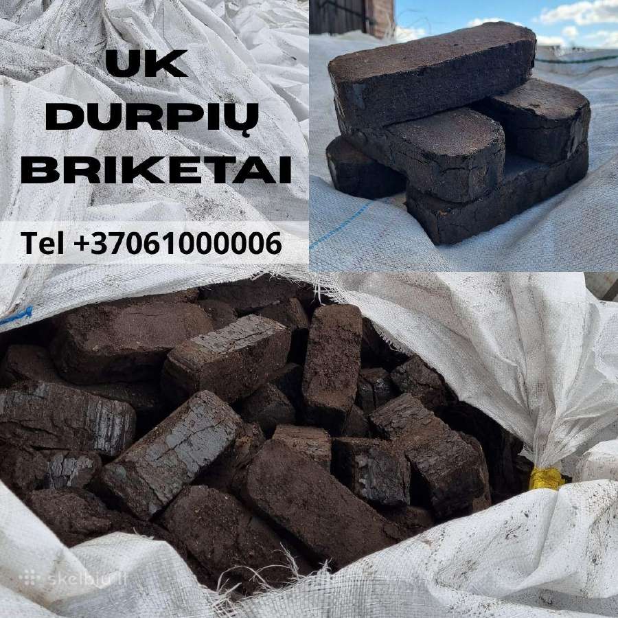 Ukr. durpių briketai, malkos - beržas/alksnis