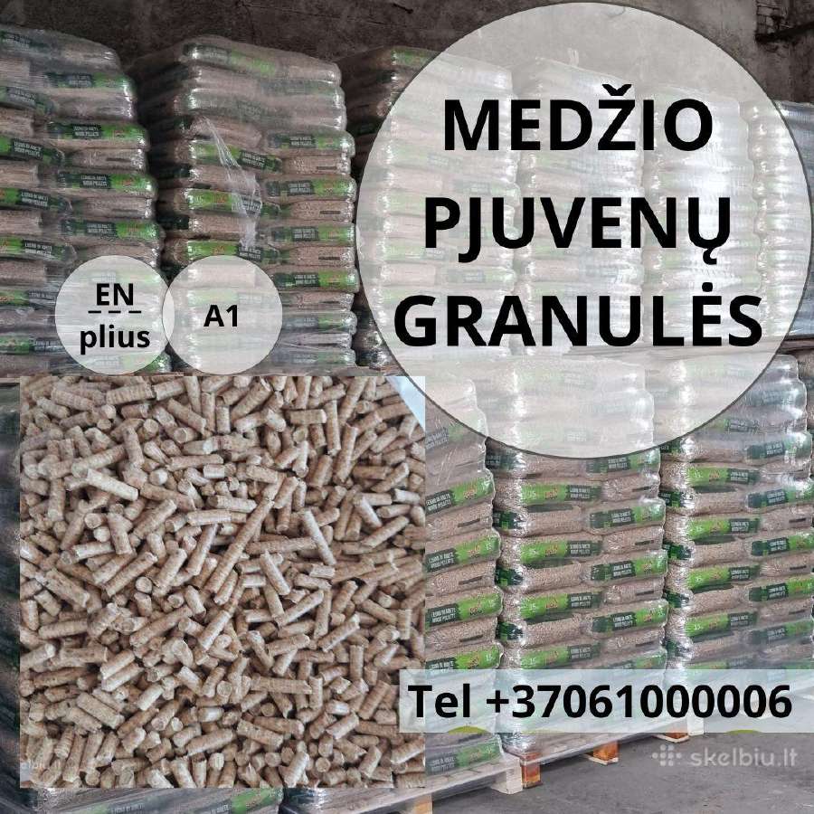 Medžio pjuvenų granulės
