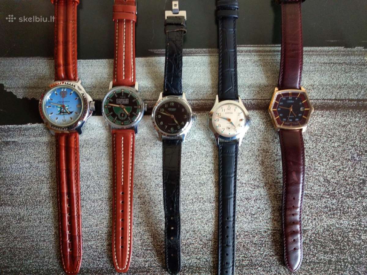 Keletas mechaninių sovietinių ir Nvs laikrodžių