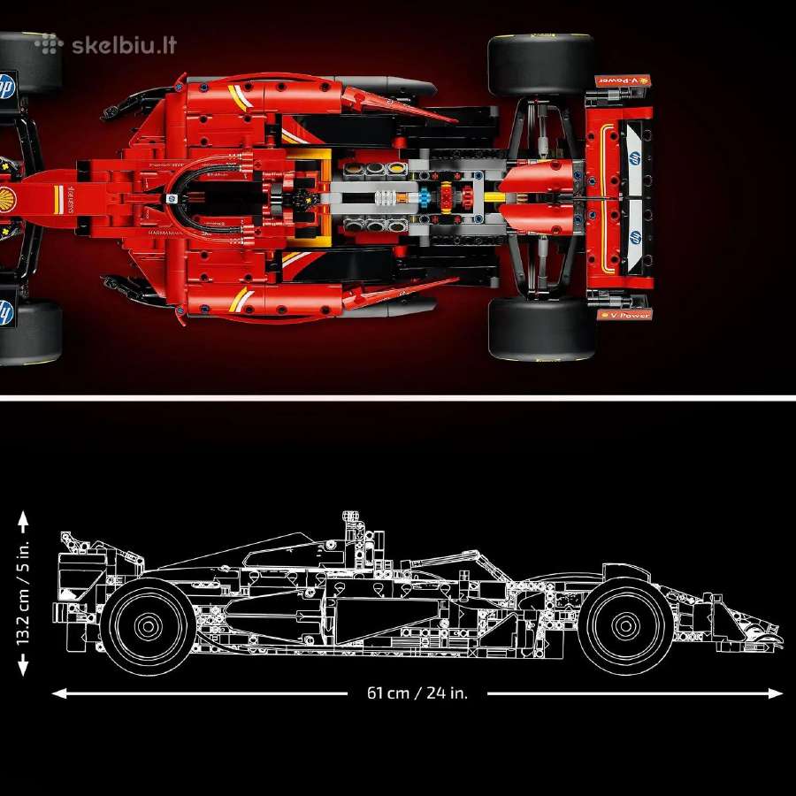 Naujas Lego Technic „Ferrari Sf-24 42207" Analogas - nuotraukos Nr. 2