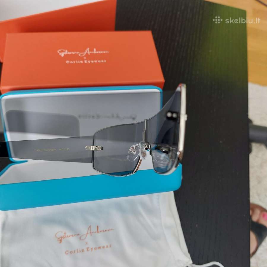 Corlin Eyewear akiniai nuo saulės unisex, pilki - nuotraukos Nr. 8