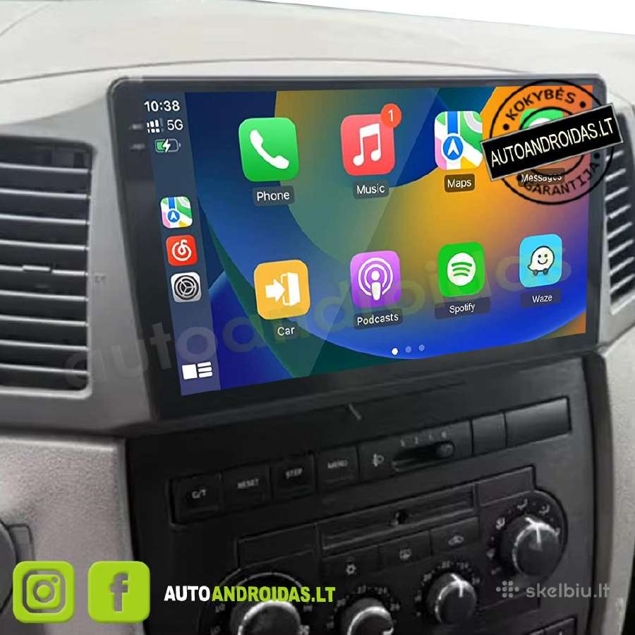 Jeep Grand Cherokee 2004-08 android multimedia GPS