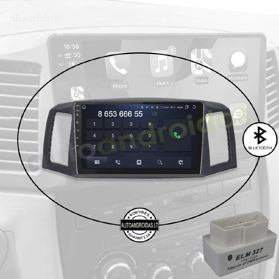 Jeep Grand Cherokee 2004-08 android multimedia GPS - nuotraukos Nr. 5