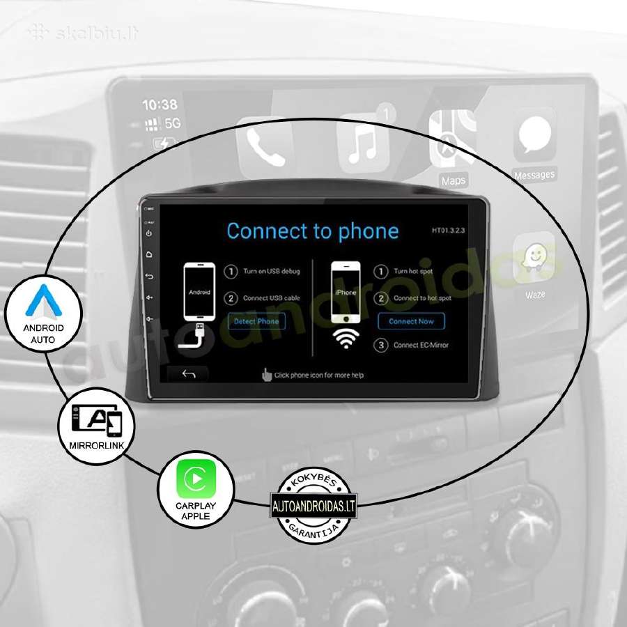 Jeep Grand Cherokee 2004-08 android multimedia GPS - nuotraukos Nr. 10
