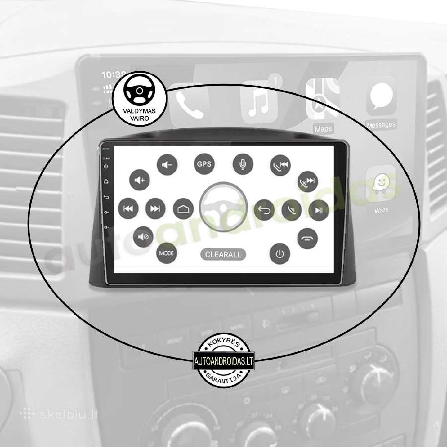 Jeep Grand Cherokee 2004-08 android multimedia GPS - nuotraukos Nr. 12