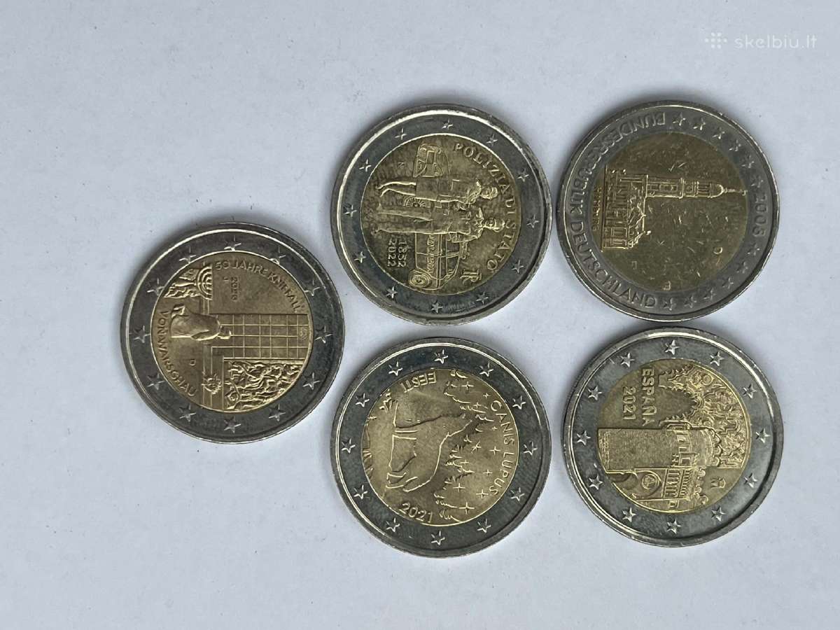 Retesnės Euro monetos 37 Eur siuntimas nemokamas.