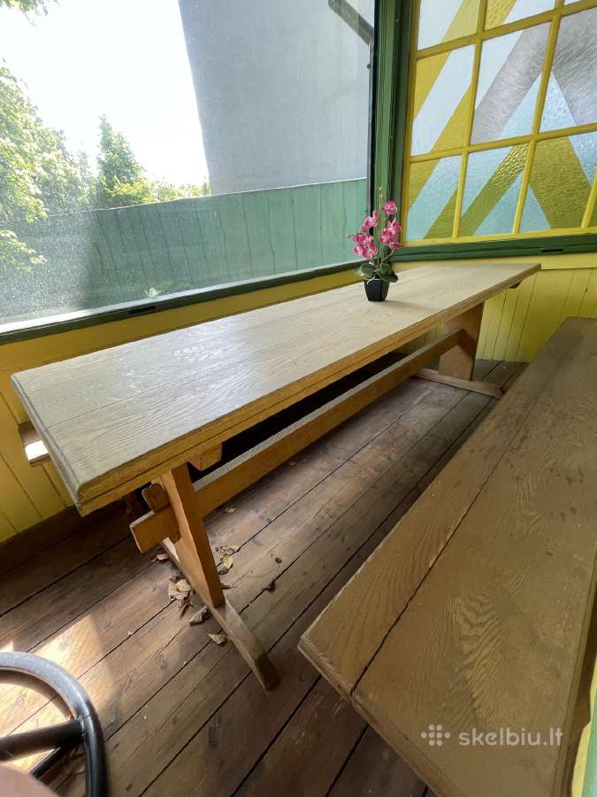 Lauko stalas su suolais - nuotraukos Nr. 2