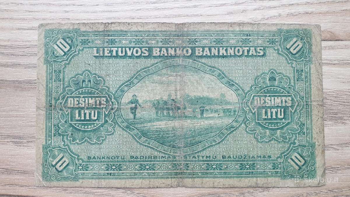 1927 metų 10 smetoniškų litų - nuotraukos Nr. 2