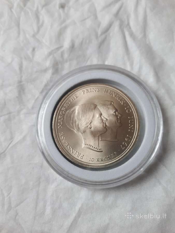 10 kronu 1967m.danija Unc - nuotraukos Nr. 2