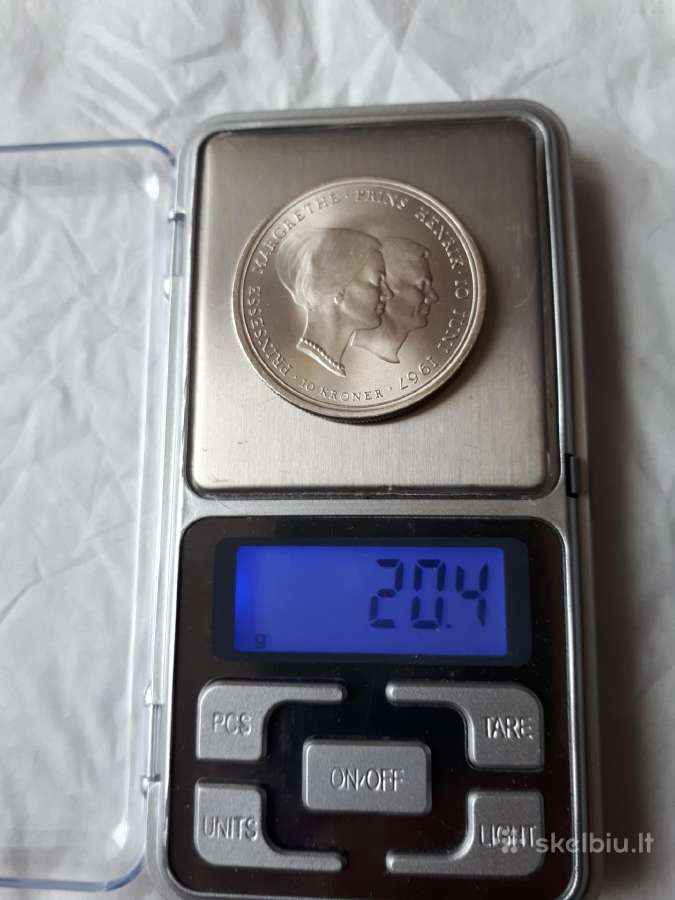 10 kronu 1967m.danija Unc - nuotraukos Nr. 3