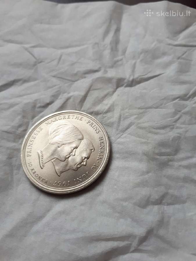 10 kronu 1967m.danija Unc - nuotraukos Nr. 5