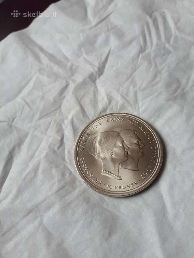 10 kronu 1967m.danija Unc - nuotraukos Nr. 6