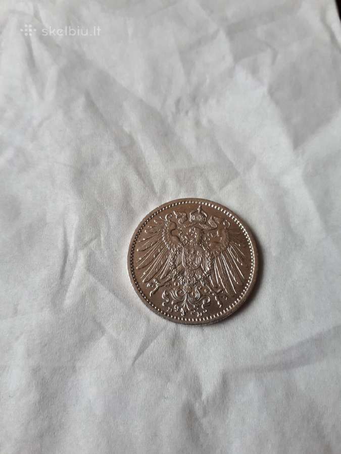1 marke Vokietija Unc.1912.m.sidabras 0,925 - nuotraukos Nr. 8