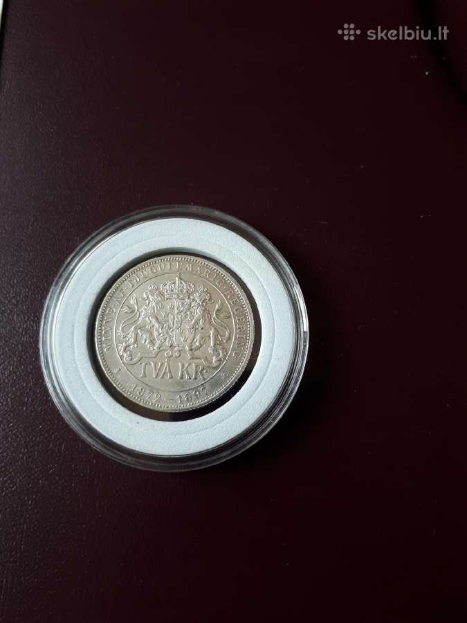 2 kronos Svedija -Norvegija 1897m.sidabras 0,800
