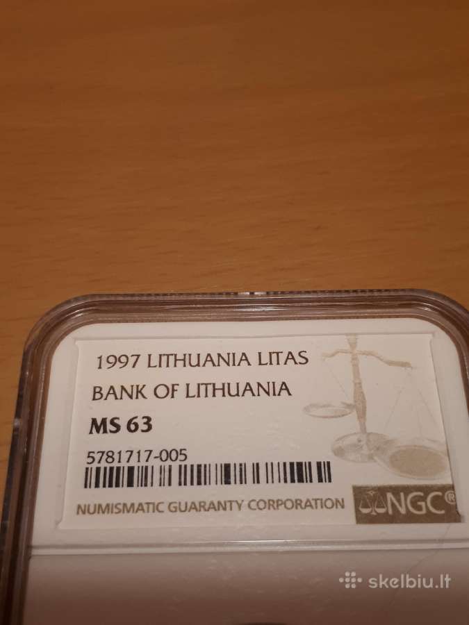 1 Litas bankui 75m.