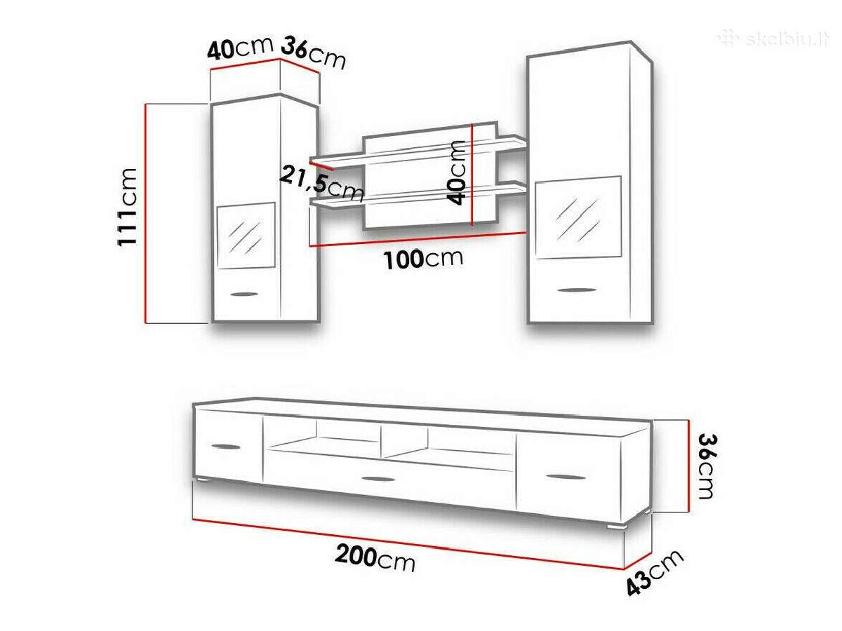 Sekcija su LED apšvietimu - nuotraukos Nr. 2