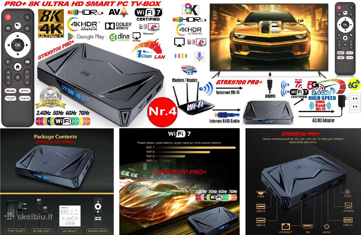 8k TV Priedėliai+2000 Google TV Kanalų Nemokamai - nuotraukos Nr. 6