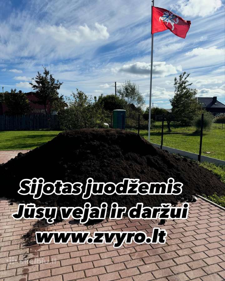 Juodžemis vejai ir augalamas Klaipėda