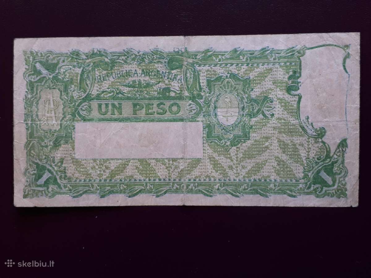 1 peso Argentina 1897m. - nuotraukos Nr. 2