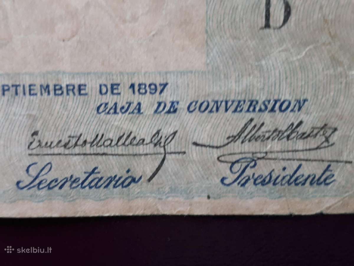 1 peso Argentina 1897m. - nuotraukos Nr. 4