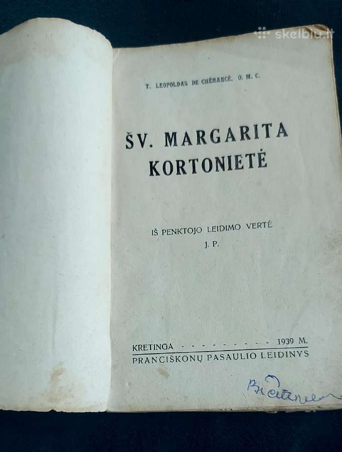 Antikvarinė pranciškonių knyga