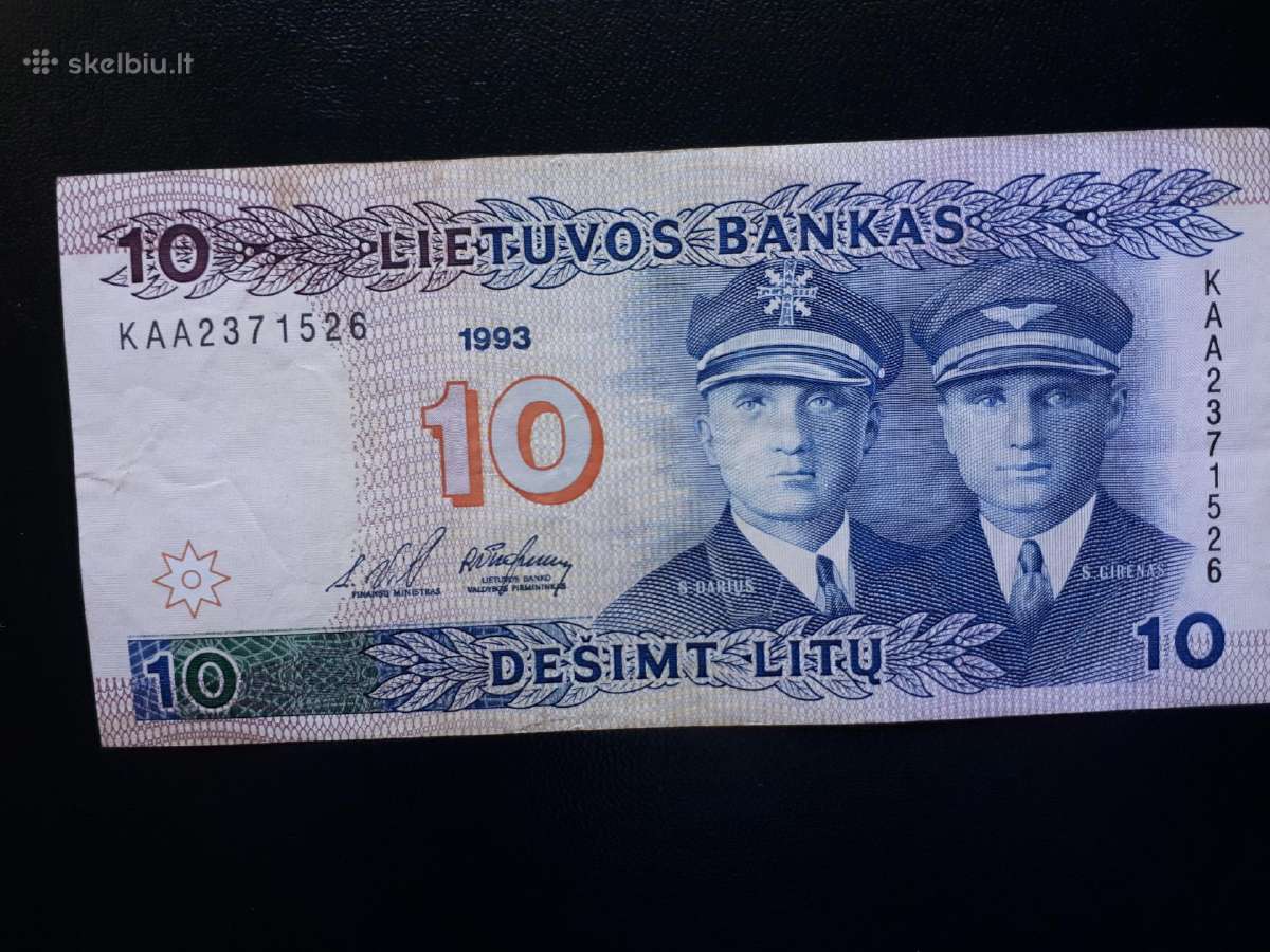 10 Litu 1993marba mainau 1916 1918 reihsmarkes Kow - nuotraukos Nr. 8