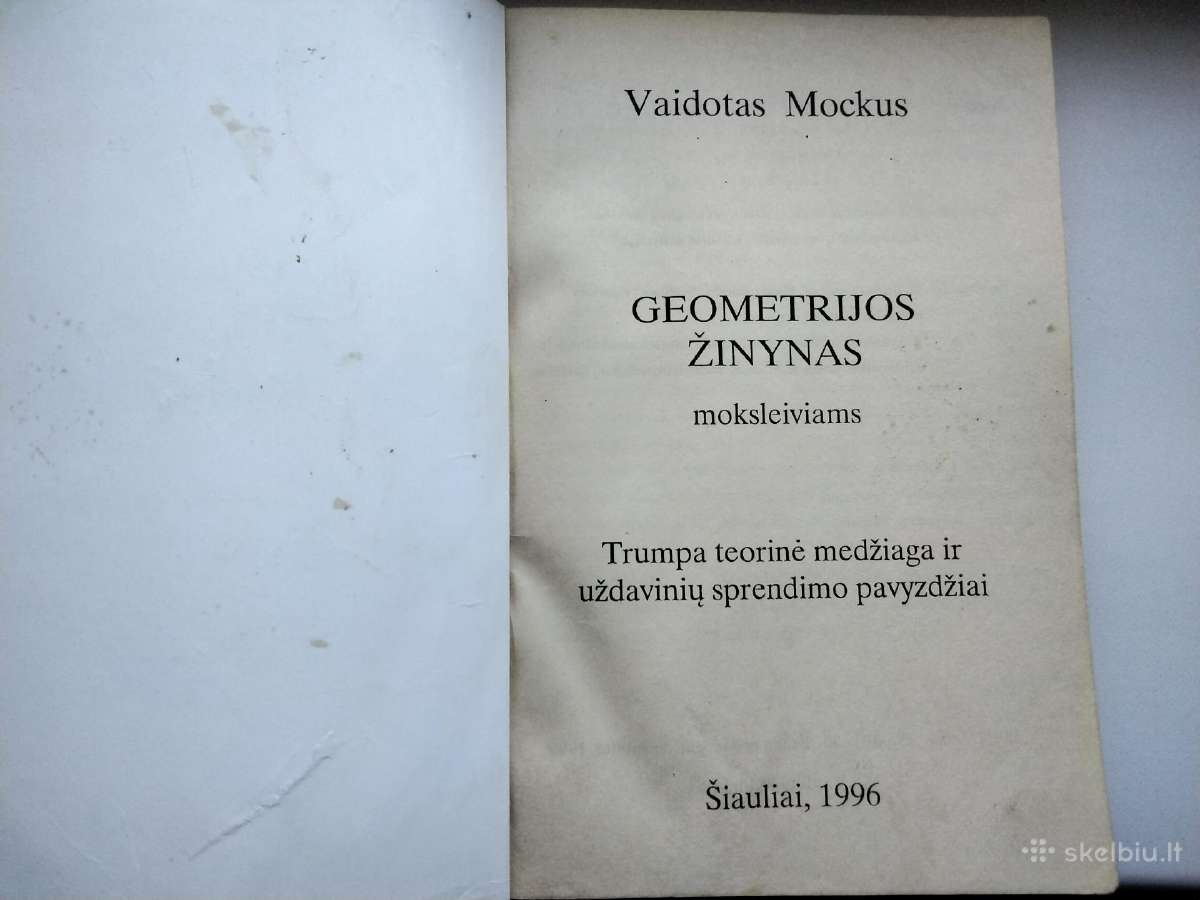 Geometrijos žinynas moksl. Geometr 6-7 klasėje - nuotraukos Nr. 3
