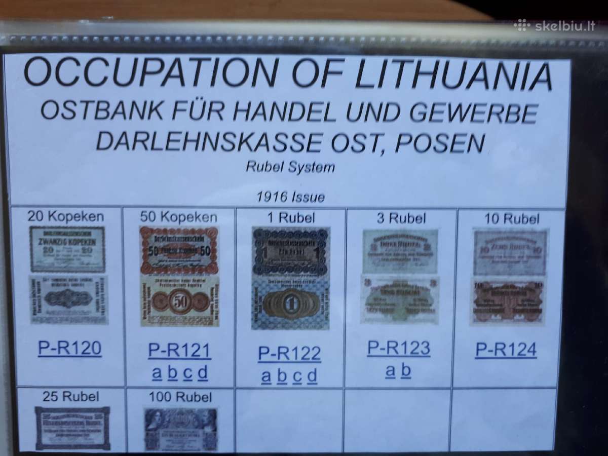10 Litu 1997m.arba mainau 1916-1918m Reihsmark - nuotraukos Nr. 6