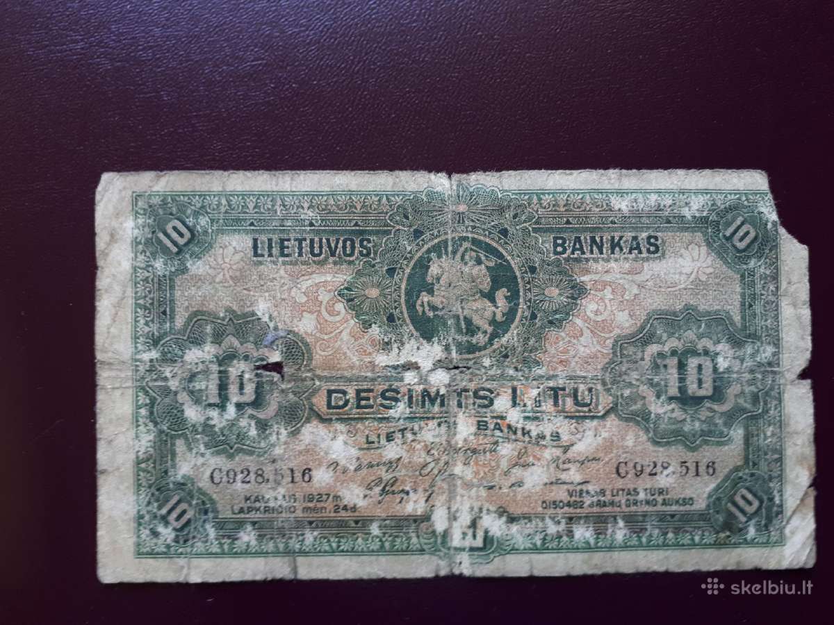 10litu 1927m.arba mainau 1916.1918m.reihmarkes rub