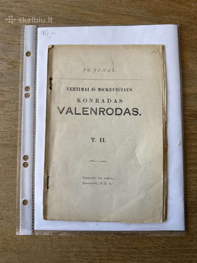 Vertimai iš Mickevyčiaus. Konradas Valenrodas T. I