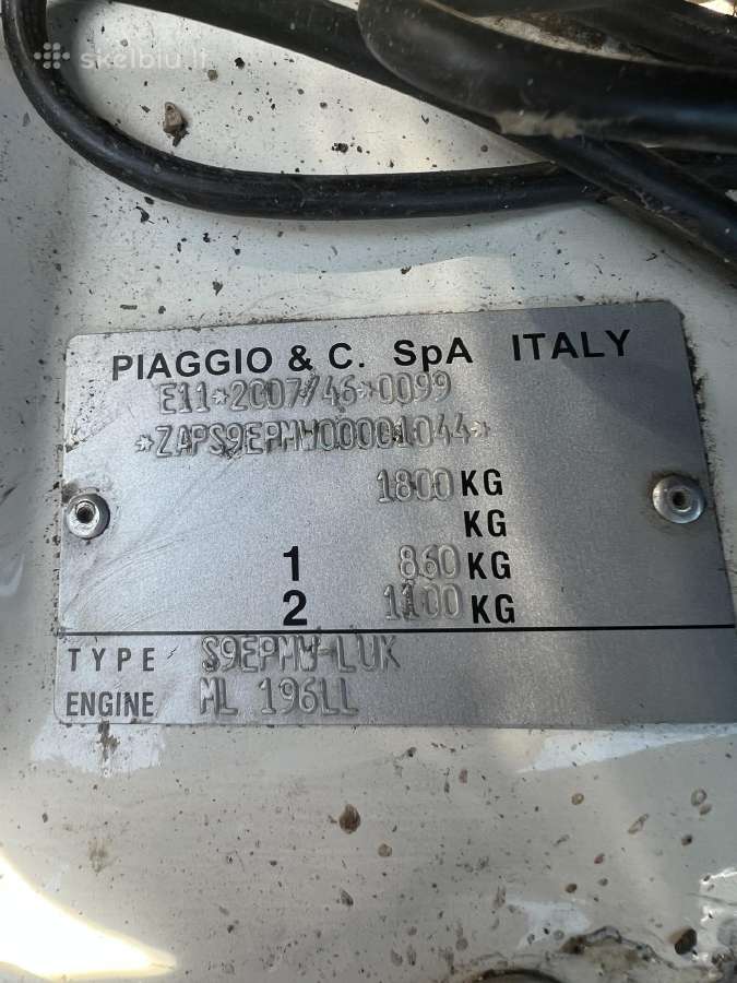 Piaggio Porter electric - nuotraukos Nr. 9