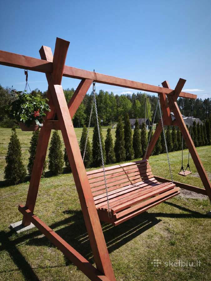 Lauko supynės,suolai, šunio būdos. - nuotraukos Nr. 2
