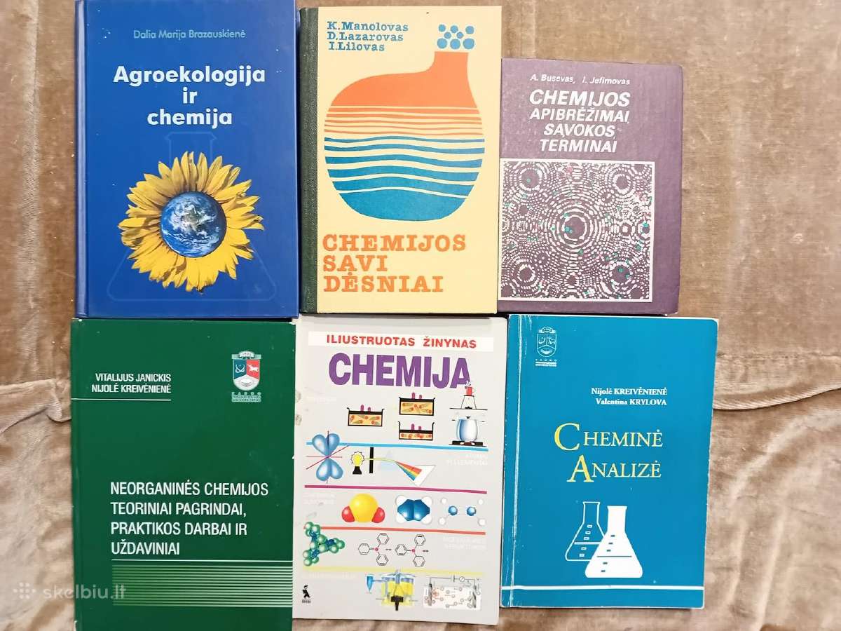 Įvairūs chemijos vadovėliai