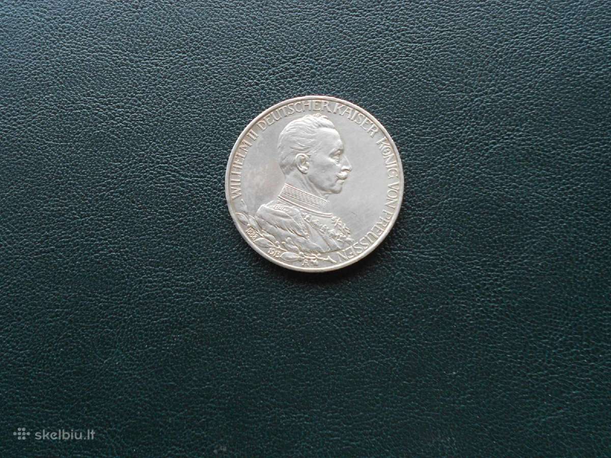 3 markės Unc 1913m Prūsija