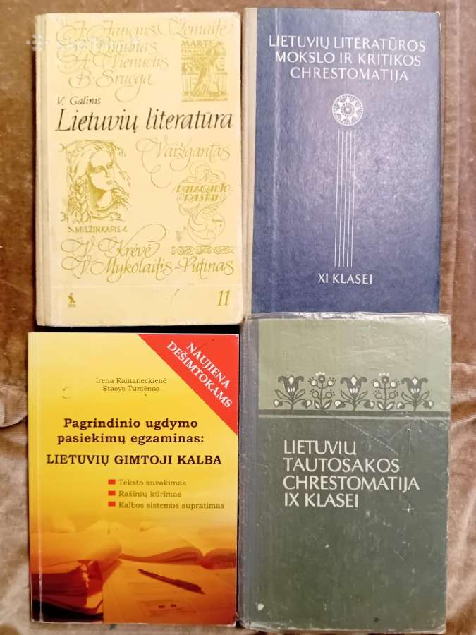 Įvairūs lietuvių kalbos vadovėliai