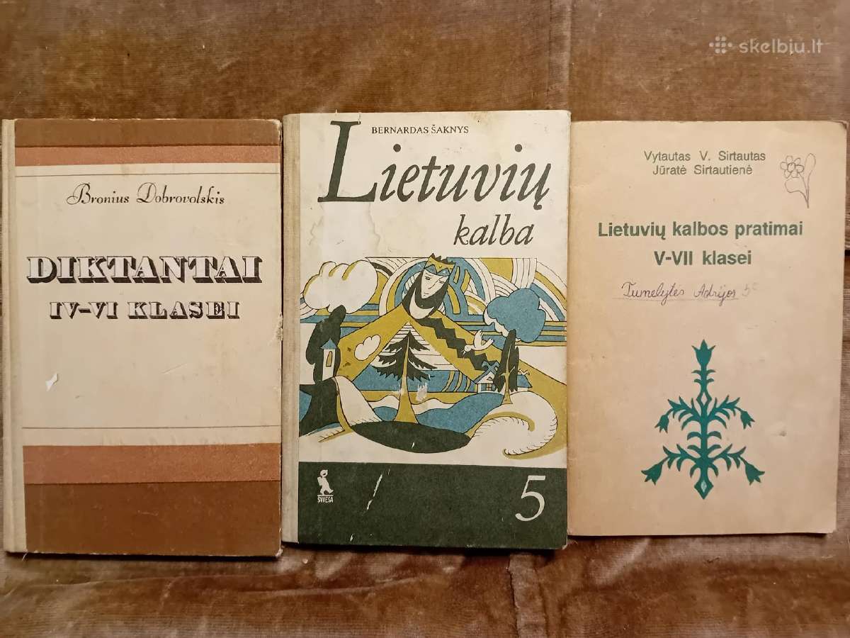 Lietuvių kalbos vadovėliai 4,5,6,7 klasėms