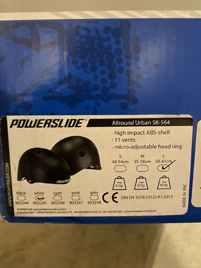 Šalmas Powerslide Urban L / 59-61cm - nuotraukos Nr. 3