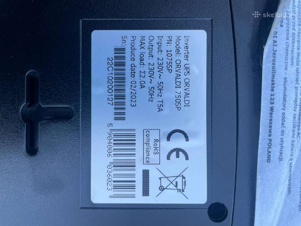 Naudotas Ups Orvaldi750sp - nuotraukos Nr. 4